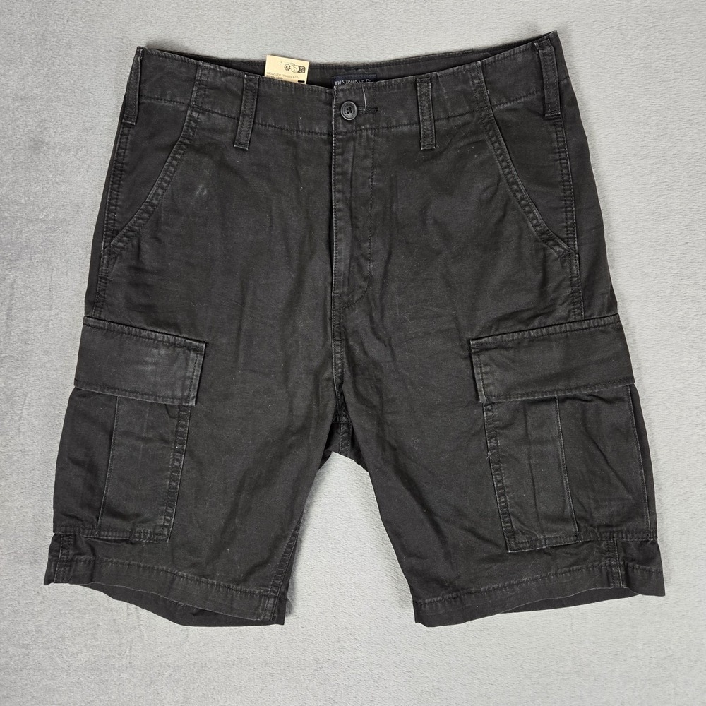 Levi's Cargo Shorts Mens 30 Pockets Black 9" Inseam Skater Casual Work NWT